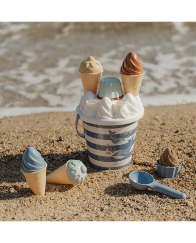 LITTLE DUTCH - Set de plage - Glaces - Rose ou Bleu
