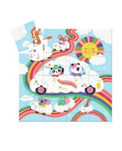 DJECO – Puzzle 16 pièces - Voiture nuage