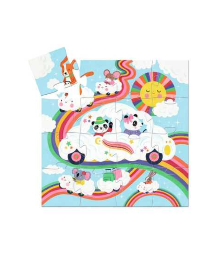 DJECO – Puzzle 16 pièces - Voiture nuage