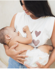 23 MAI PARIS - Débardeur d'allaitement - Coeurs