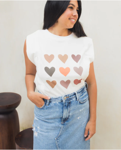 23 MAI PARIS - Débardeur d'allaitement - Coeurs