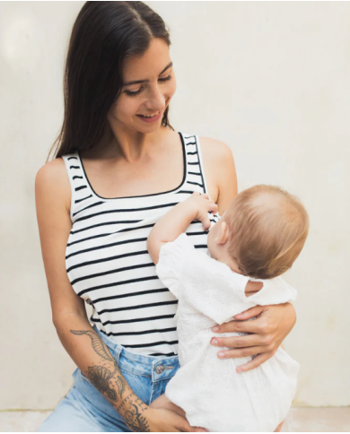 23 MAI PARIS - Débardeur d'allaitement - Marinière