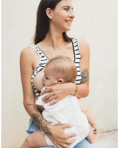 23 MAI PARIS - Débardeur d'allaitement - Marinière