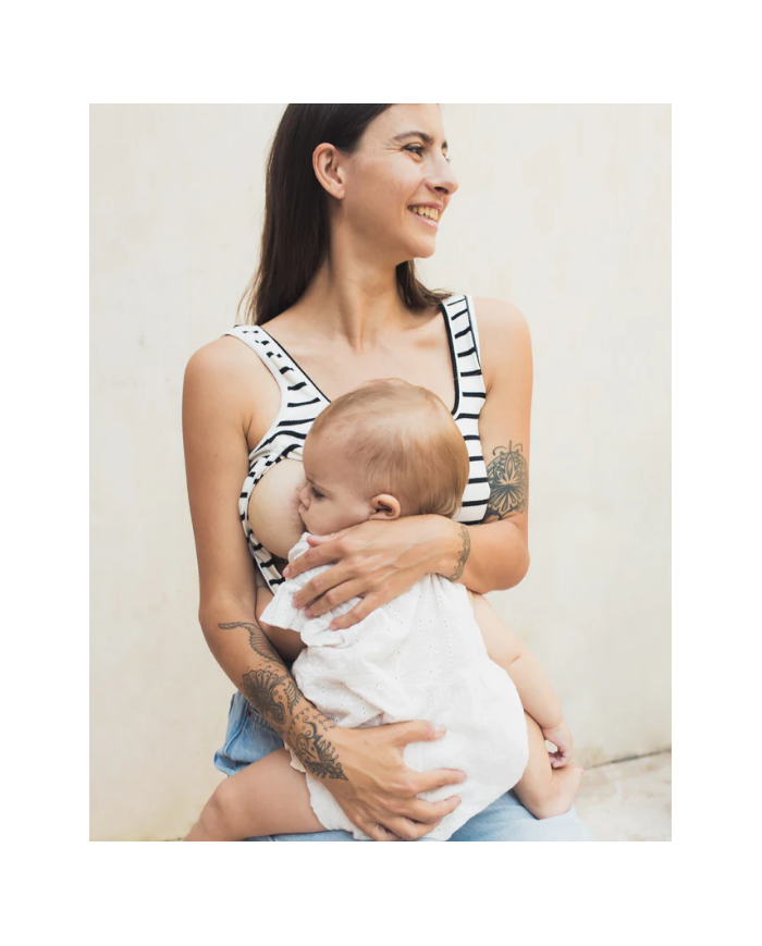 23 MAI PARIS - Débardeur d'allaitement - Marinière