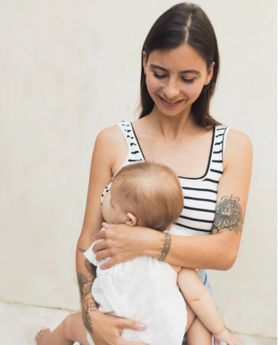 23 MAI PARIS - Débardeur d'allaitement - Marinière