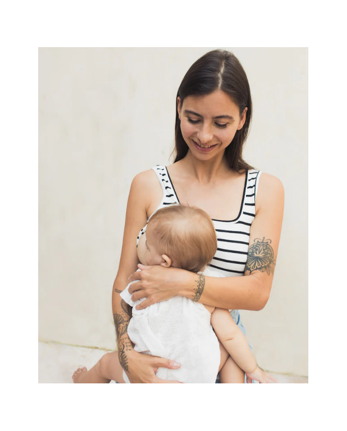 23 MAI PARIS - Débardeur d'allaitement - Marinière