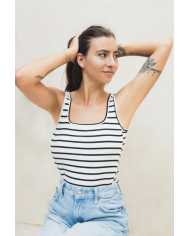 23 MAI PARIS - Débardeur d'allaitement - Marinière