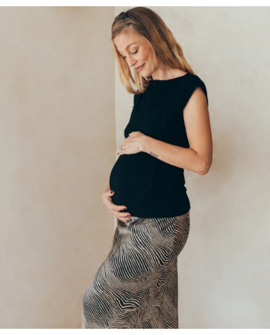 23 MAI PARIS - T-shirt d'allaitement - Noir