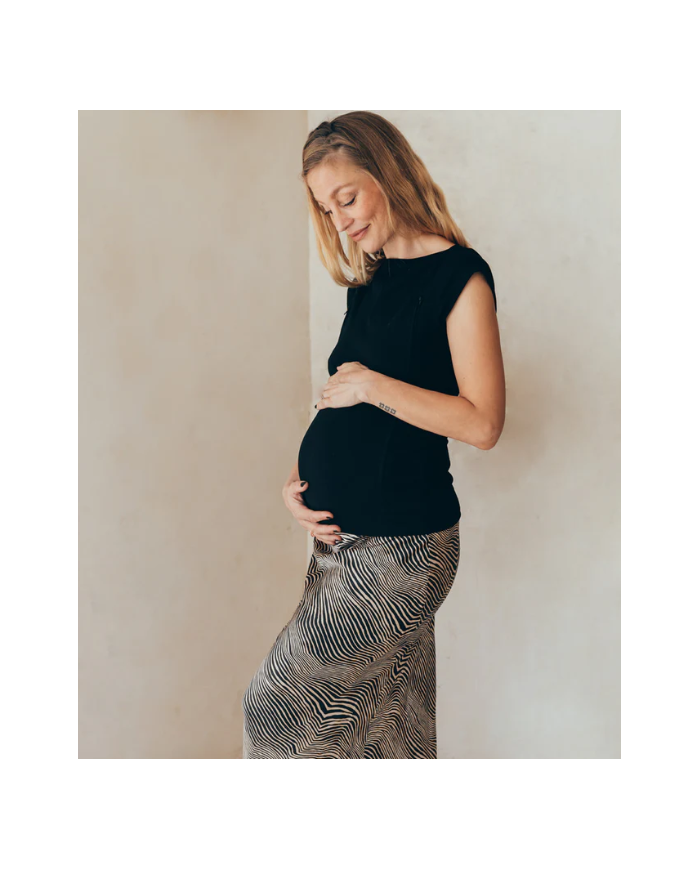 23 MAI PARIS - T-shirt d'allaitement - Noir