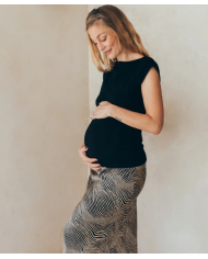 23 MAI PARIS - T-shirt d'allaitement - Coeurs bleus