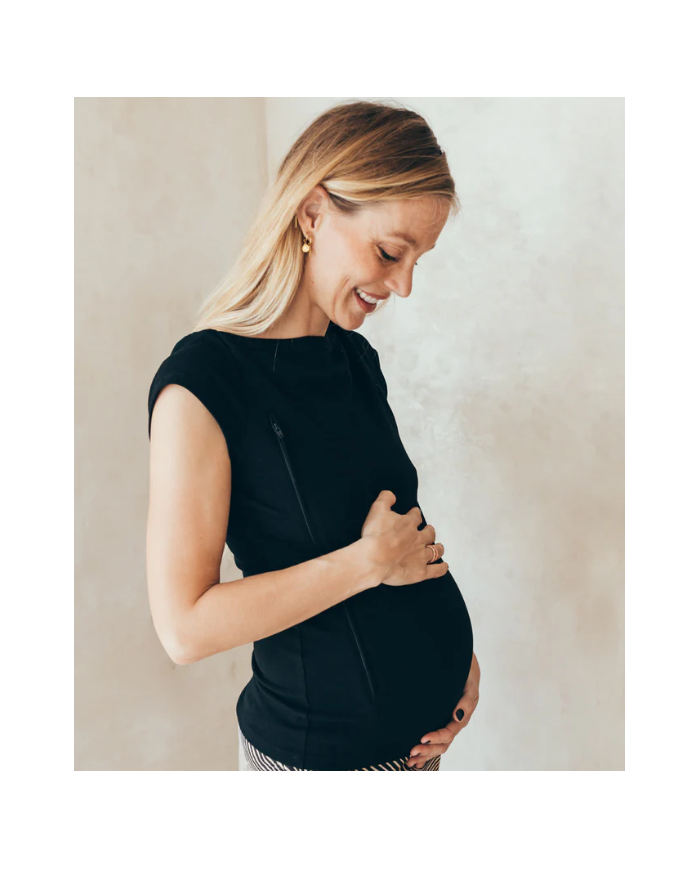 23 MAI PARIS - T-shirt d'allaitement - Noir