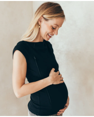 23 MAI PARIS - T-shirt d'allaitement - Noir