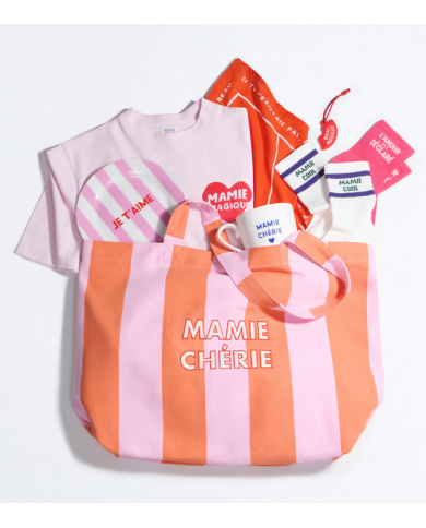 EMOI EMOI - Sac cabas rayé - Dream Mama ou Mamie Chérie