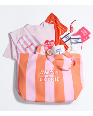 EMOI EMOI - Sac cabas rayé - Dream Mama ou Mamie Chérie
