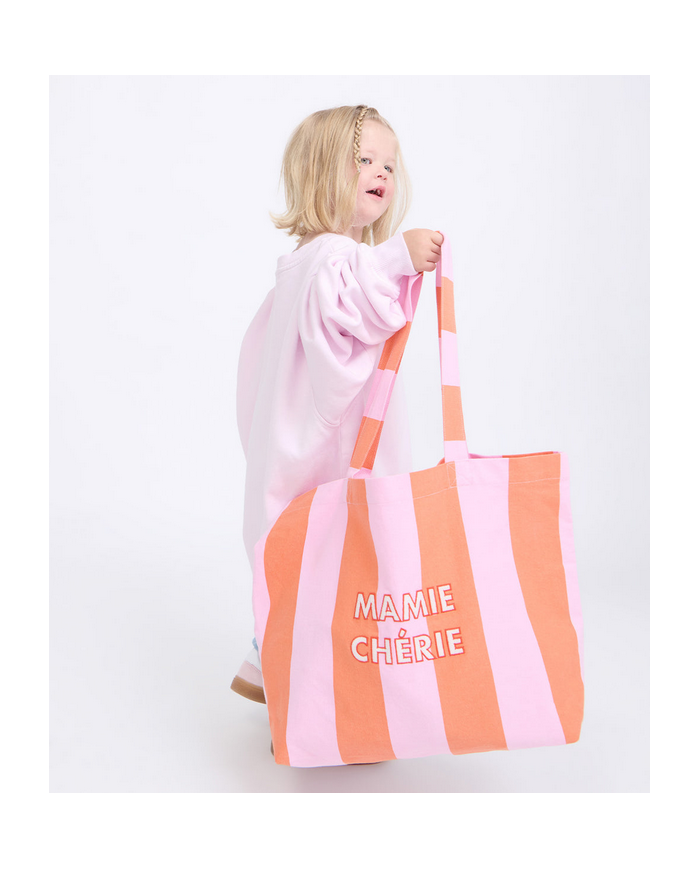 EMOI EMOI - Sac cabas rayé - Dream Mama ou Mamie Chérie