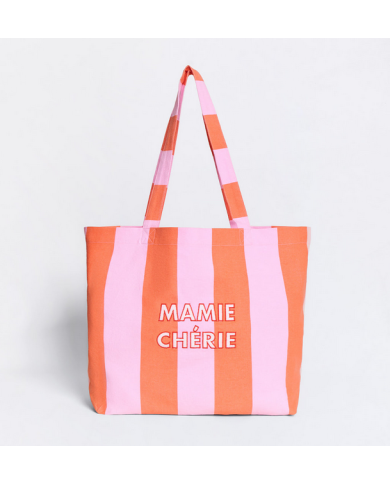 EMOI EMOI - Sac cabas rayé - Dream Mama ou Mamie Chérie