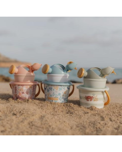 LITTLE DUTCH - Set de plage - Rose, bleu, vert