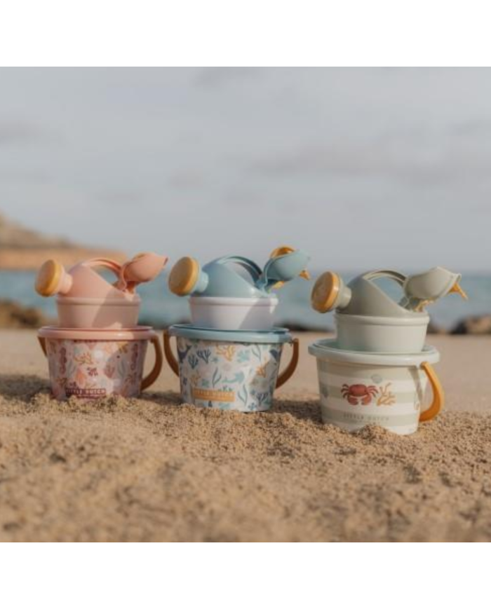 LITTLE DUTCH - Set de plage - Rose, bleu, vert