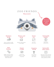 THE ZOOFAMILY - Appareil photo numérique enfant – Photo & vidéo - Zoo Friends