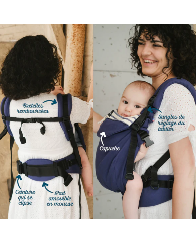 NEOBULLE - Porte bébé "Néo Plus" - 3 mois à 4 ans