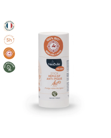 NEOBULLE - Stick répulsif anti-pique anti-moustique bébé dès 2 mois