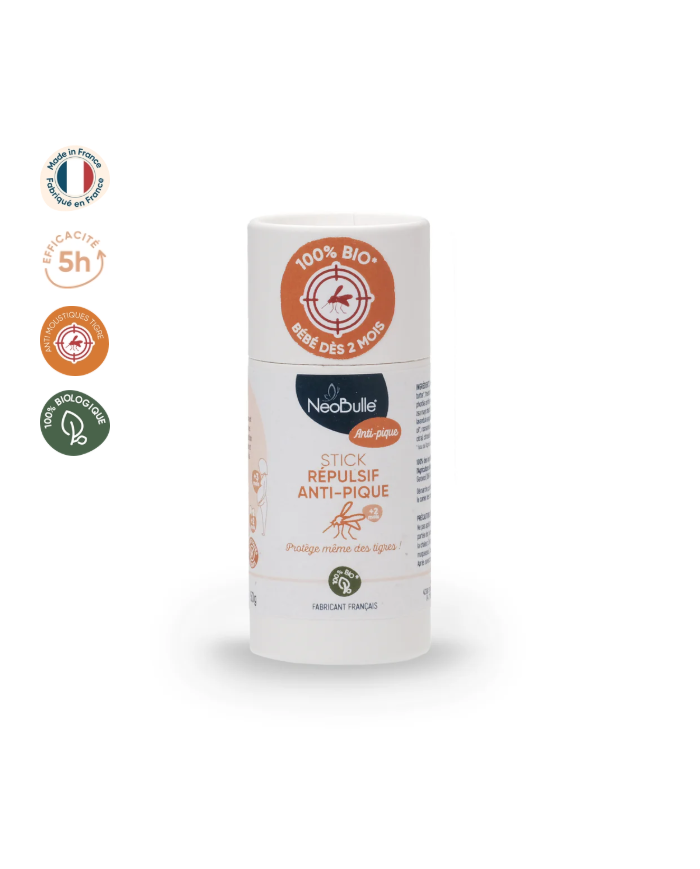 NEOBULLE - Stick répulsif anti-pique anti-moustique bébé dès 2 mois