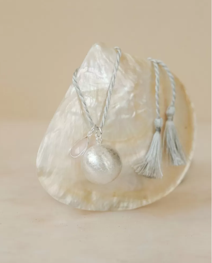 ILADO - Bola de grossesse - Lithothérapie Quartz Rose - Sur Cordon