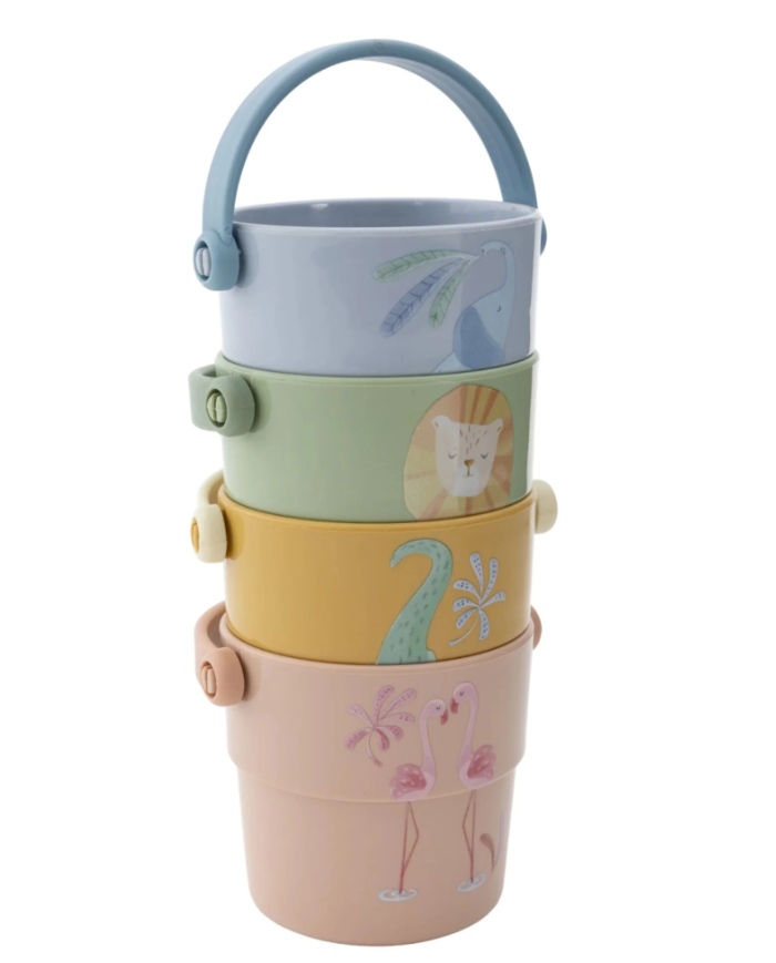 LITTLE DUTCH - Gobelets de bain - Safari Friends