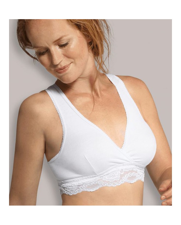 CARRlWELL - Brassière d'allaitement et de nuit - Blanc