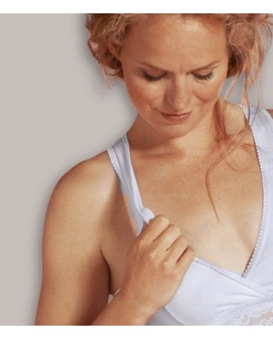 CARRlWELL - Brassière d'allaitement et de nuit - Blanc