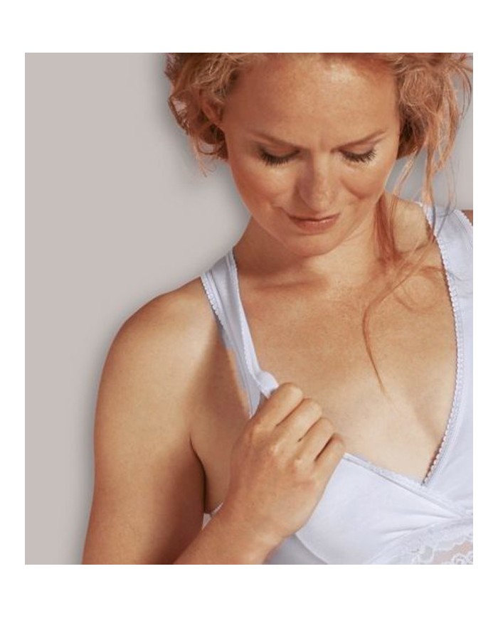 CARRlWELL - Brassière d'allaitement et de nuit - Blanc