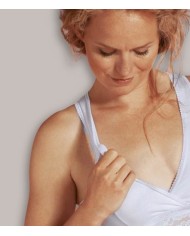 CARRlWELL - Brassière d'allaitement et de nuit - Blanc