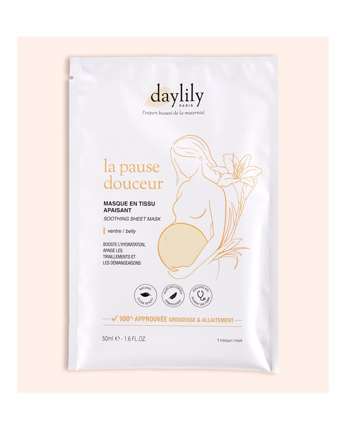 DAYLILY - Masque en tissu apaisant - LA PAUSE DOUCEUR DAYLILY - Masque en tissu apaisant - LA PAUSE DOUCEUR
