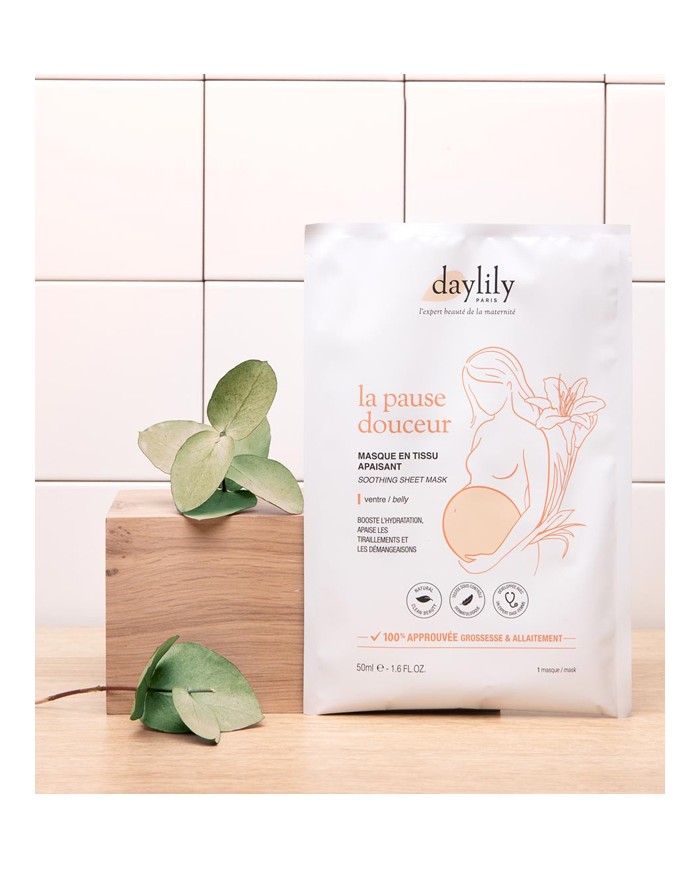 DAYLILY - Masque en tissu apaisant - LA PAUSE DOUCEUR DAYLILY - Masque en tissu apaisant - LA PAUSE DOUCEUR