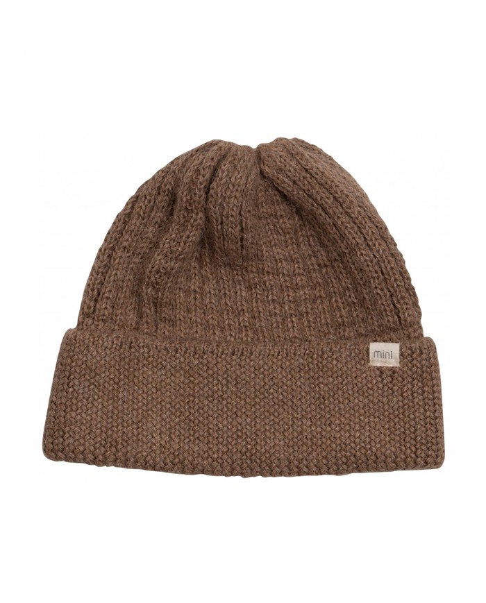 Minimalisma - Bonnet en laine d'alpaga - Walnut