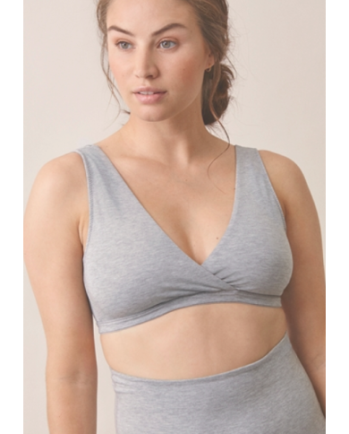 Brassière cache-coeur / gris