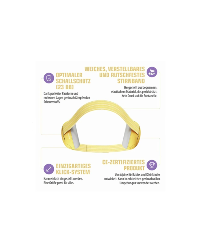 MUFFY T1-casque anti-bruit-jaune MUFFY T1-casque anti-bruit-jaune