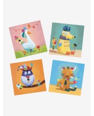 DJECO - Créer avec des stickers - Animaux