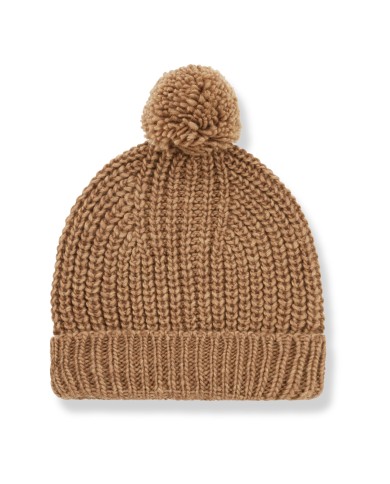 +1 IN THE FAMILY - Bonnet à pompon - Caramel