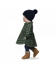 +1 IN THE FAMILY - Robe - WENDY - Damier vert et noir