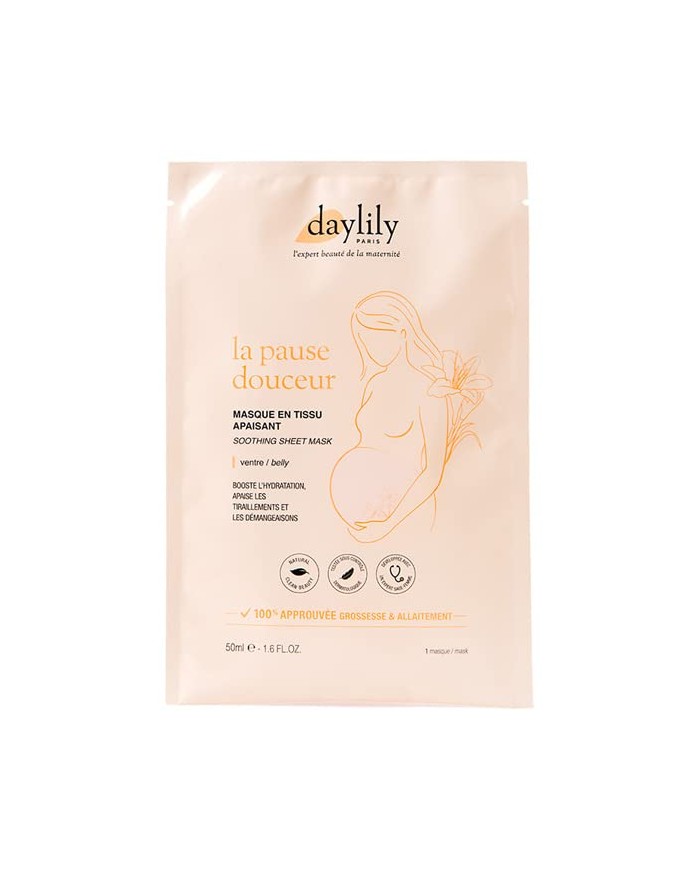DAYLILY - Masque en tissu apaisant - LA PAUSE DOUCEUR DAYLILY - Masque en tissu apaisant - LA PAUSE DOUCEUR