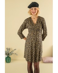 Balloon - Robe de grossesse kimono imprimé leopard