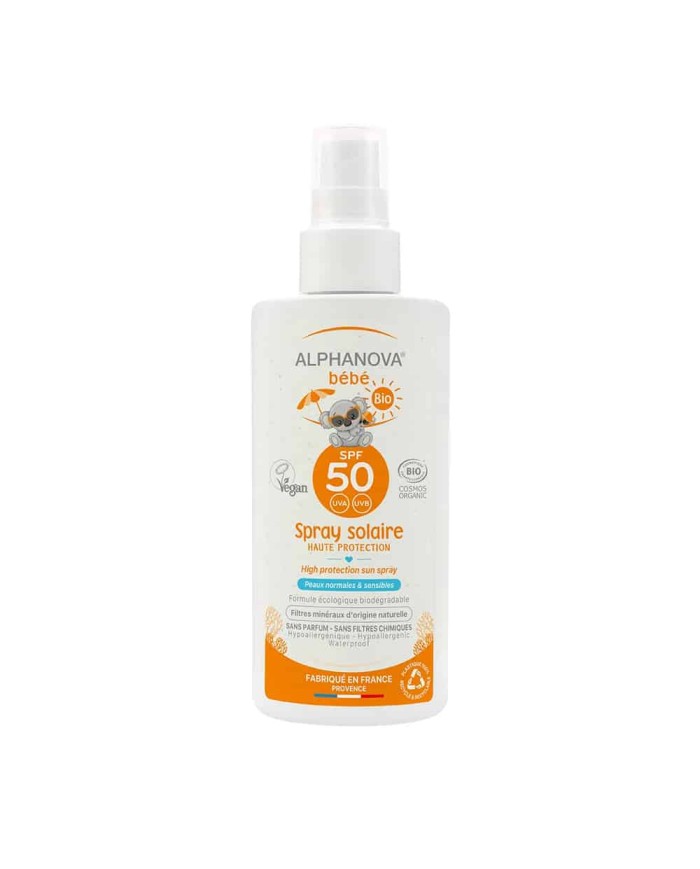 ALPHANOVA SUN - Spray solaire bébé et enfant - SPF50