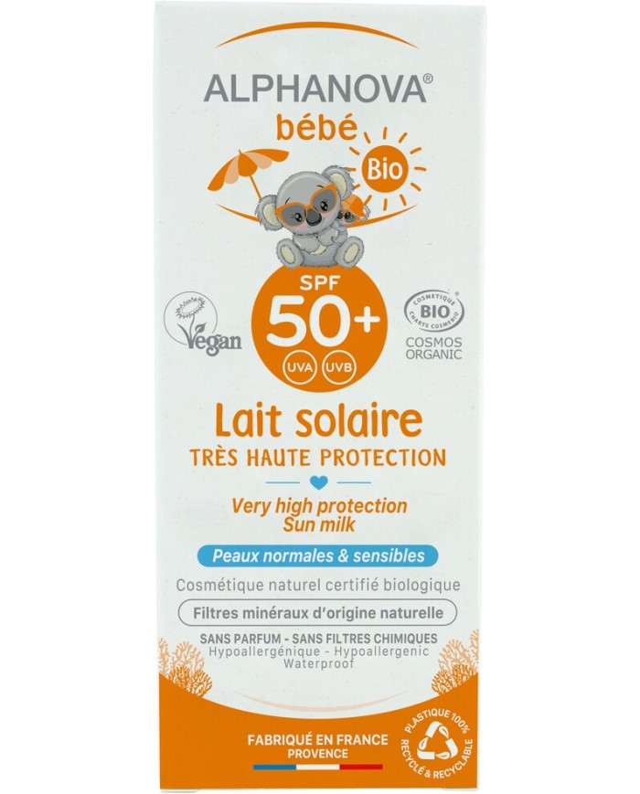 ALPHANOVA SUN - Lait solaire bébé et enfant - SPF50 ALPHANOVA SUN - Lait solaire bébé et enfant - SPF50