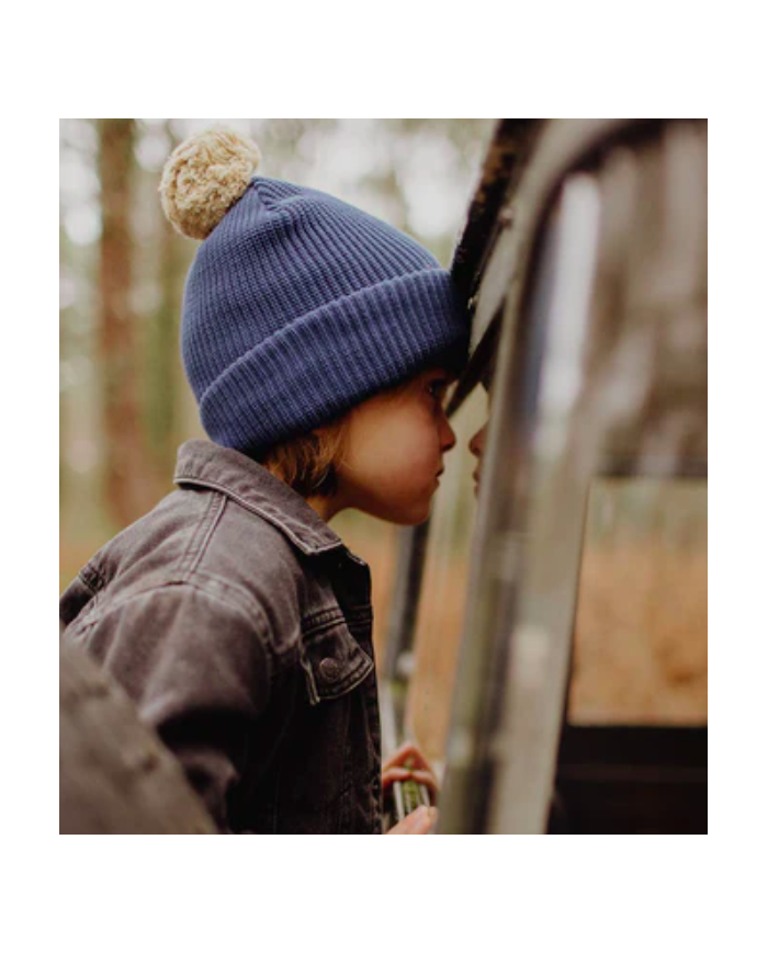 HELLO HOSSY - Bonnet à pompon Cool Kids Only -  Night blue