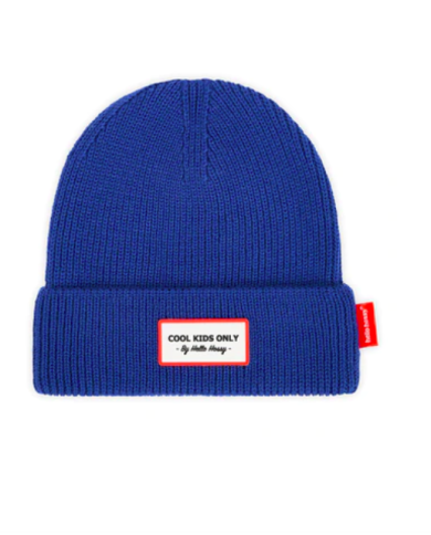 HELLO HOSSY - Bonnet Cool Kids Only Pop saphir - Bleu HELLO HOSSY - Bonnet Cool Kids Only Pop saphir - Bleu