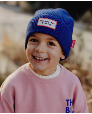 HELLO HOSSY - Bonnet Cool Kids Only Pop saphir - Bleu HELLO HOSSY - Bonnet Cool Kids Only Pop saphir - Bleu