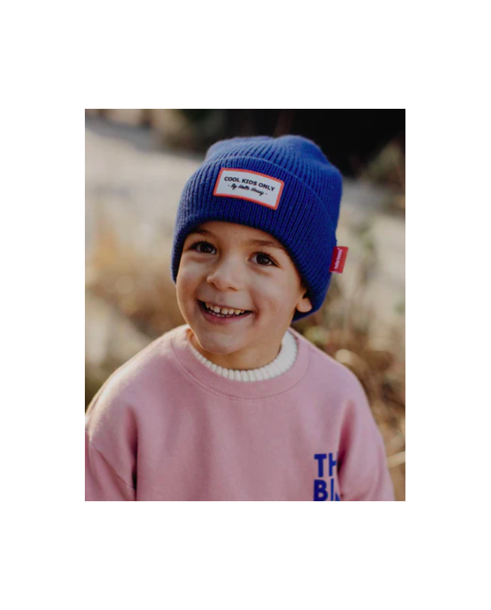 HELLO HOSSY - Bonnet Cool Kids Only Pop saphir - Bleu HELLO HOSSY - Bonnet Cool Kids Only Pop saphir - Bleu