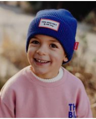 HELLO HOSSY - Bonnet Cool Kids Only Pop saphir - Bleu HELLO HOSSY - Bonnet Cool Kids Only Pop saphir - Bleu